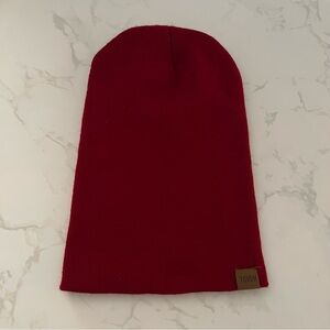Red Slouch Beanie